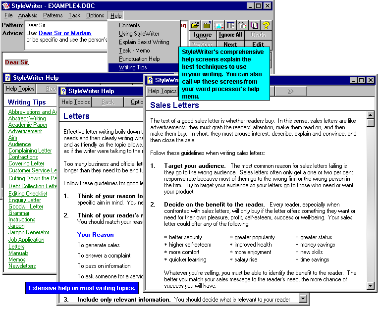 StyleWriter Editing Software for Government (Also Businesses, Schools